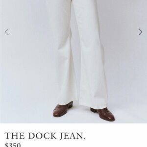 THE GREAT. White Flare Jeans